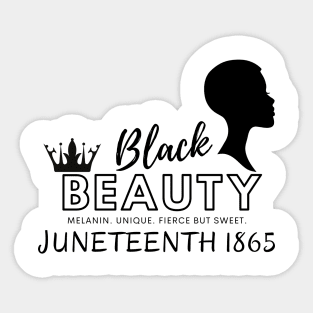 Juneteenth Beauty Sticker